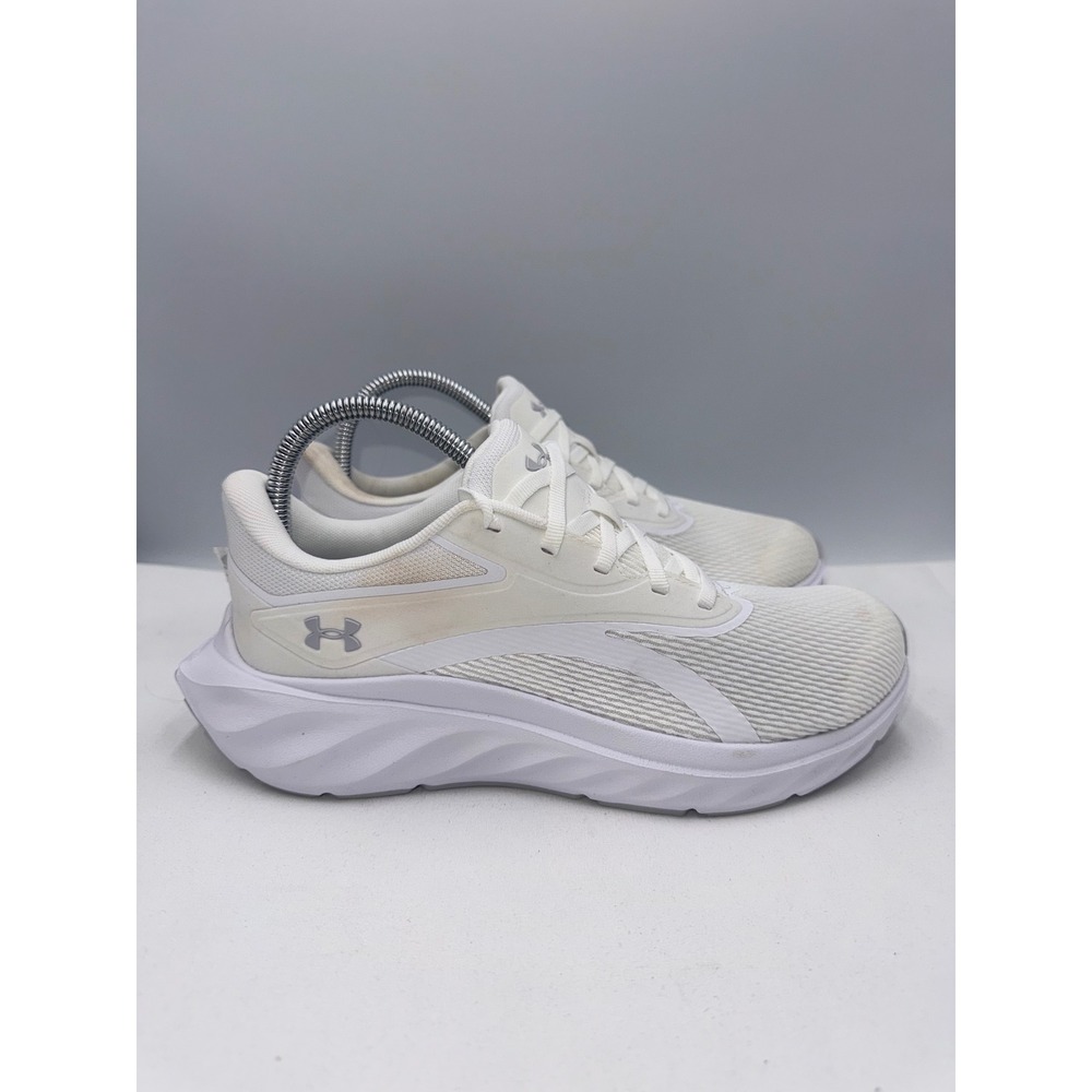 Under Armour Charged Revitalize Women 8.5 White Running Shoes